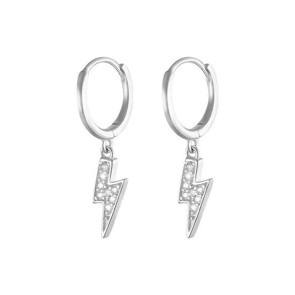 Wholesale S925 Sterling Silver Geometric Devil's Eye Blue Eyes Ear Buckle Earrings Electroplated Ear Jewelry For Women Fashion Retro