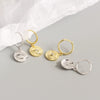 Wholesale S925 Sterling Silver Geometric Devil's Eye Totem Electroplated Earrings For Women