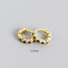 Wholesale S925 Sterling Silver Geometric Diamond Encrusted Stacked Ear Bone Ear Buckle Earrings With Electroplating For Trendy Women