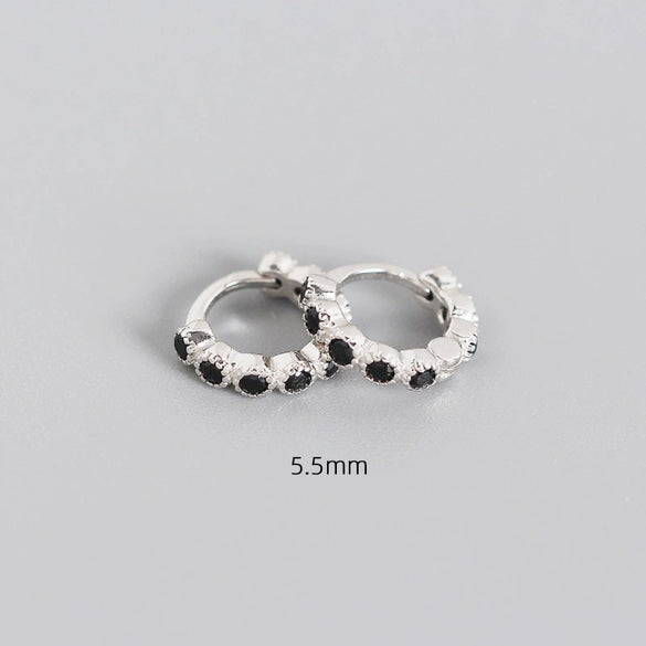 Wholesale S925 Sterling Silver Geometric Diamond Encrusted Stacked Ear Bone Ear Buckle Earrings With Electroplating For Trendy Women