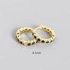 Wholesale S925 Sterling Silver Geometric Diamond Encrusted Stacked Ear Bone Ear Buckle Earrings With Electroplating For Trendy Women