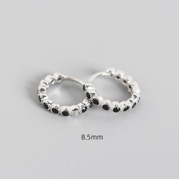 Wholesale S925 Sterling Silver Geometric Diamond Encrusted Stacked Ear Bone Ear Buckle Earrings With Electroplating For Trendy Women