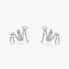 Wholesale S925 Sterling Silver Geometric Diamond Fashion Earrings For Women