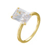 Wholesale S925 Sterling Silver Geometric Diamond Ring For Ladies