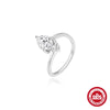 Wholesale S925 Sterling Silver Geometric Diamond Ring With Real Gold Plating For Women