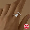 Wholesale S925 Sterling Silver Geometric Diamond Ring With Real Gold Plating For Women