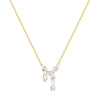 Wholesale S925 Sterling Silver Geometric Diamond Zircon Fashion Clavicle Chain With Electroplating For Women