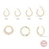 Wholesale S925 Sterling Silver Geometric Ear Bone Nail Ear Jewelry With Electroplating For Women Ear Bone Clip Auricle Puncture Nose Ring Nose Puncture