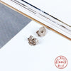 Wholesale S925 Sterling Silver Geometric Ear Plugs With Butterfly Design And Electroplating Process For Women