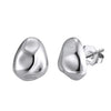 Wholesale S925 Sterling Silver Geometric Ear Studs For Women With Electroplating Design