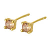 Wholesale S925 Sterling Silver Geometric Earhole Bone Nail Earrings With December Birthstone Electroplated For Men And Women