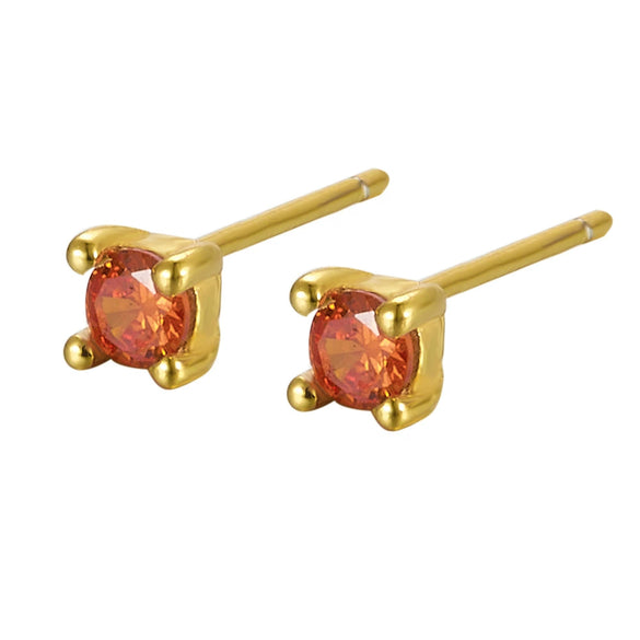Wholesale S925 Sterling Silver Geometric Earhole Bone Nail Earrings With December Birthstone Electroplated For Men And Women