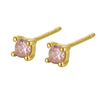 Wholesale S925 Sterling Silver Geometric Earhole Bone Nail Earrings With December Birthstone Electroplated For Men And Women