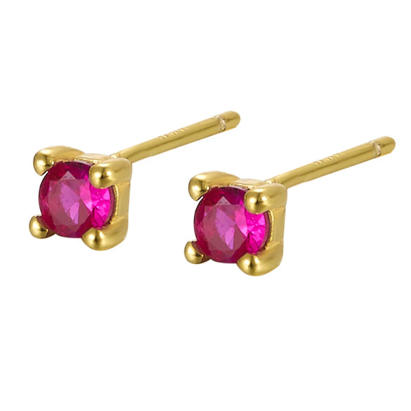 Wholesale S925 Sterling Silver Geometric Earhole Bone Nail Earrings With December Birthstone Electroplated For Men And Women