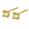 Wholesale S925 Sterling Silver Geometric Earhole Bone Nail Earrings With December Birthstone Electroplated For Men And Women