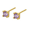 Wholesale S925 Sterling Silver Geometric Earhole Bone Nail Earrings With December Birthstone Electroplated For Men And Women