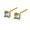 Wholesale S925 Sterling Silver Geometric Earhole Bone Nail Earrings With December Birthstone Electroplated For Men And Women