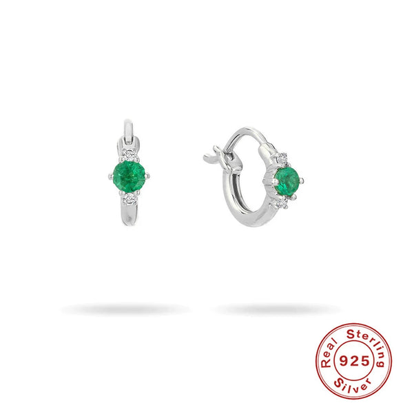 Wholesale S925 Sterling Silver Geometric Earrings With Multizircon And Highgrade Ear Buckle 18K Gold Plated