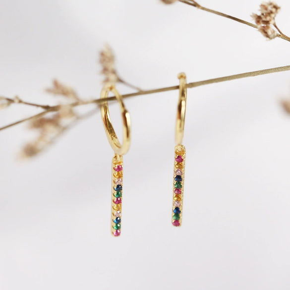 Wholesale S925 Sterling Silver Geometric Electroplated Earrings For Female