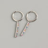 Wholesale S925 Sterling Silver Geometric Electroplated Earrings For Female