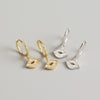 Wholesale S925 Sterling Silver Geometric Electroplated Lips Diamond Earrings For Women