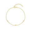 Wholesale S925 Sterling Silver Geometric Elegant All Match Women's Bracelet With Real Gold Plated Electroplating Treatment