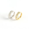 Wholesale S925 Sterling Silver Geometric Elegant Electroplated Ear Ring Ear Buckle All Match Silver Stud For Women
