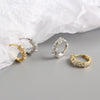 Wholesale S925 Sterling Silver Geometric Elegant Electroplated Ear Ring Ear Buckle All Match Silver Stud For Women