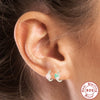 Wholesale S925 Sterling Silver Geometric Enamel Drop Earrings With Electroplating For Women