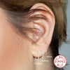 Wholesale S925 Sterling Silver Geometric Fashion Earring Set With Electroplating For Women