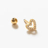 Wholesale S925 Sterling Silver Geometric Fashion Ins Thread Stud Earrings With Single Diamond And Environmentally Friendly Electroplating For Women