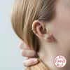 Wholesale S925 Sterling Silver Geometric Flower Flat Head Thread Puncture Earrings With Environmentally Friendly Electroplating For Women