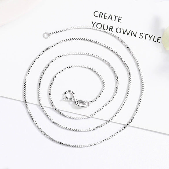 Wholesale S925 Sterling Silver Geometric Fourleaf Clover Pendant Necklace With Plain Chain For Women Electroplated