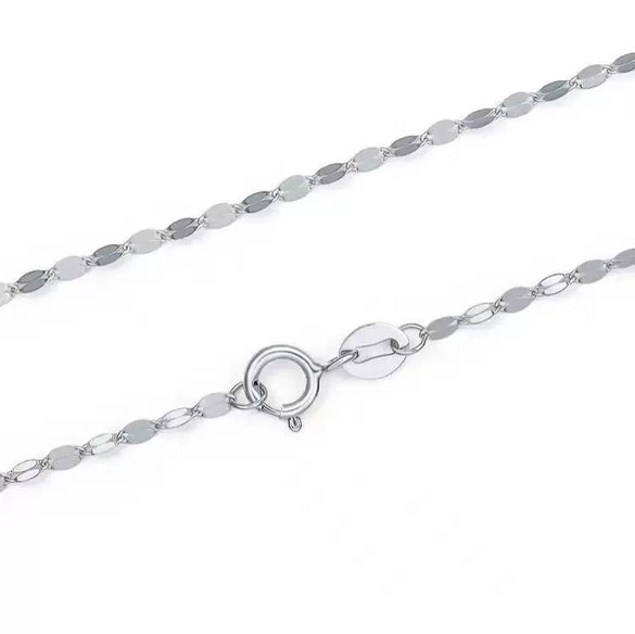 Wholesale S925 Sterling Silver Geometric Fourleaf Clover Pendant Necklace With Plain Chain For Women Electroplated