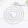 Wholesale S925 Sterling Silver Geometric Fourleaf Clover Pendant Necklace With Plain Chain For Women Electroplated