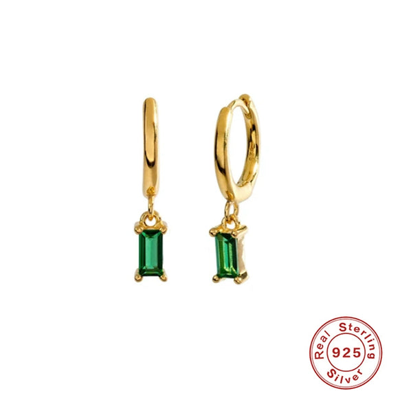 Wholesale S925 Sterling Silver Geometric French Bread Earrings Fashionable And Creative With Diamondencrusted Zircon
