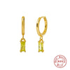 Wholesale S925 Sterling Silver Geometric French Bread Earrings Fashionable And Creative With Diamondencrusted Zircon
