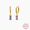 Wholesale S925 Sterling Silver Geometric French Bread Earrings Fashionable And Creative With Diamondencrusted Zircon