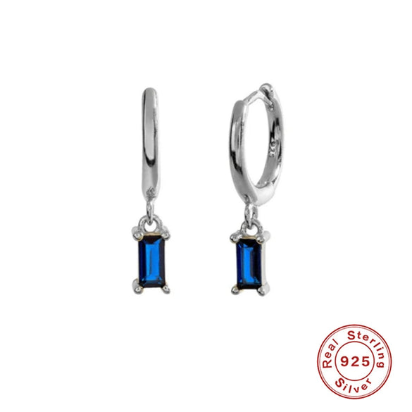 Wholesale S925 Sterling Silver Geometric French Bread Earrings Fashionable And Creative With Diamondencrusted Zircon