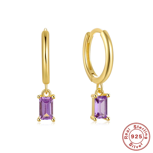 Wholesale S925 Sterling Silver Geometric French Bread Earrings Fashionable And Creative With Diamondencrusted Zircon