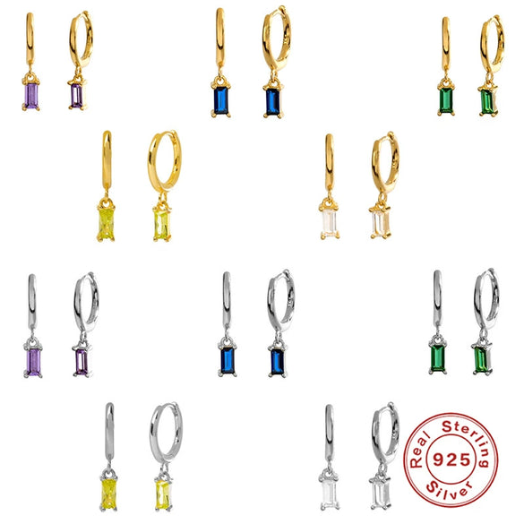 Wholesale S925 Sterling Silver Geometric French Bread Earrings Fashionable And Creative With Diamondencrusted Zircon