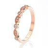 Wholesale S925 Sterling Silver Geometric Heart Ring Electroplated Simple Retro Design