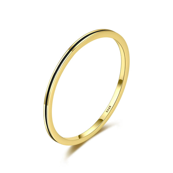 Wholesale S925 Sterling Silver Geometric Heart Ring Electroplated Simple Retro Design