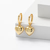 Wholesale S925 Sterling Silver Geometric Heart Simple Style Women's Earrings