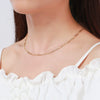 Wholesale S925 Sterling Silver Geometric Hiphop Cross Chain Necklace With 14K Gold Ins Electroplating