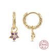 Wholesale S925 Sterling Silver Geometric Horse Eye Diamond Pearl Hanging Earrings With Electroplating