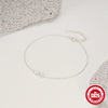 Wholesale S925 Sterling Silver Geometric Horse Eye Pendant Bracelet With Diamond Design Sense And Electroplating For Women