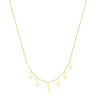 Wholesale S925 Sterling Silver Geometric Horse Eye Round Stacked Women's Collarbone Necklace With Electroplating Design