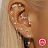 Wholesale S925 Sterling Silver Geometric Horse Eye Tassel Chain Earrings With Electroplating Design For Women
