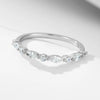 Wholesale S925 Sterling Silver Geometric Ice Flower Cut Zircon Set Ring For Women
